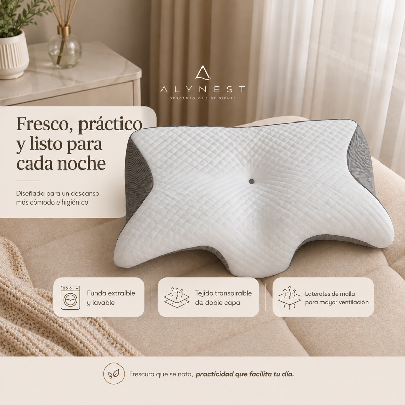 Almohada cervical ergonómica