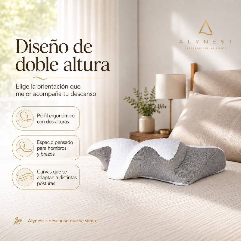 Almohada cervical ergonómica