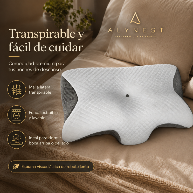 Almohada cervical ergonómica
